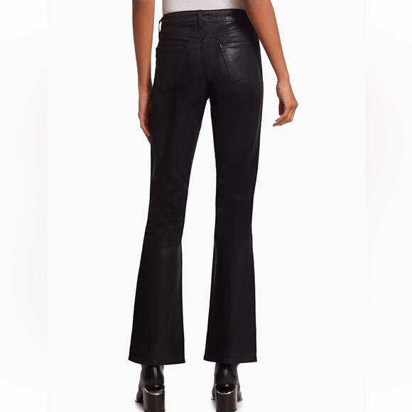 L'AGENCE  Oriana High-Rise Straight-Leg Coated Jeans - Picture 5 of 12